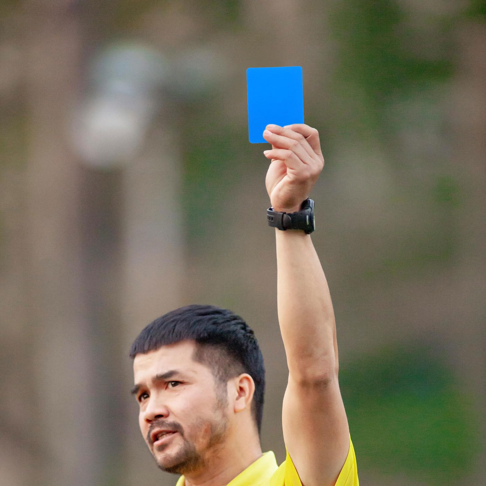 Lot De 6 Cartons D'arbitre En PVC épais - 2 Rouges, 2 Jaunes, 2 Bleus - Pour Foot, Volley, Handball - Usage Intérieur/extérieur