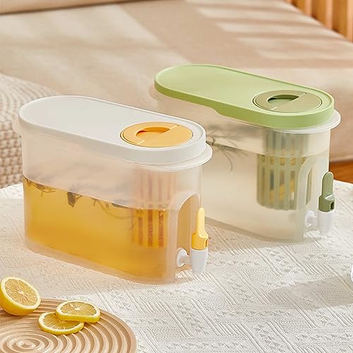 Miniatura 6 de SAHLA Dispensador de bebidas de plástico de 3.9L con espita para refrigerador, hervidor frío con grifo en el refrigerador, dispensador de bebidas