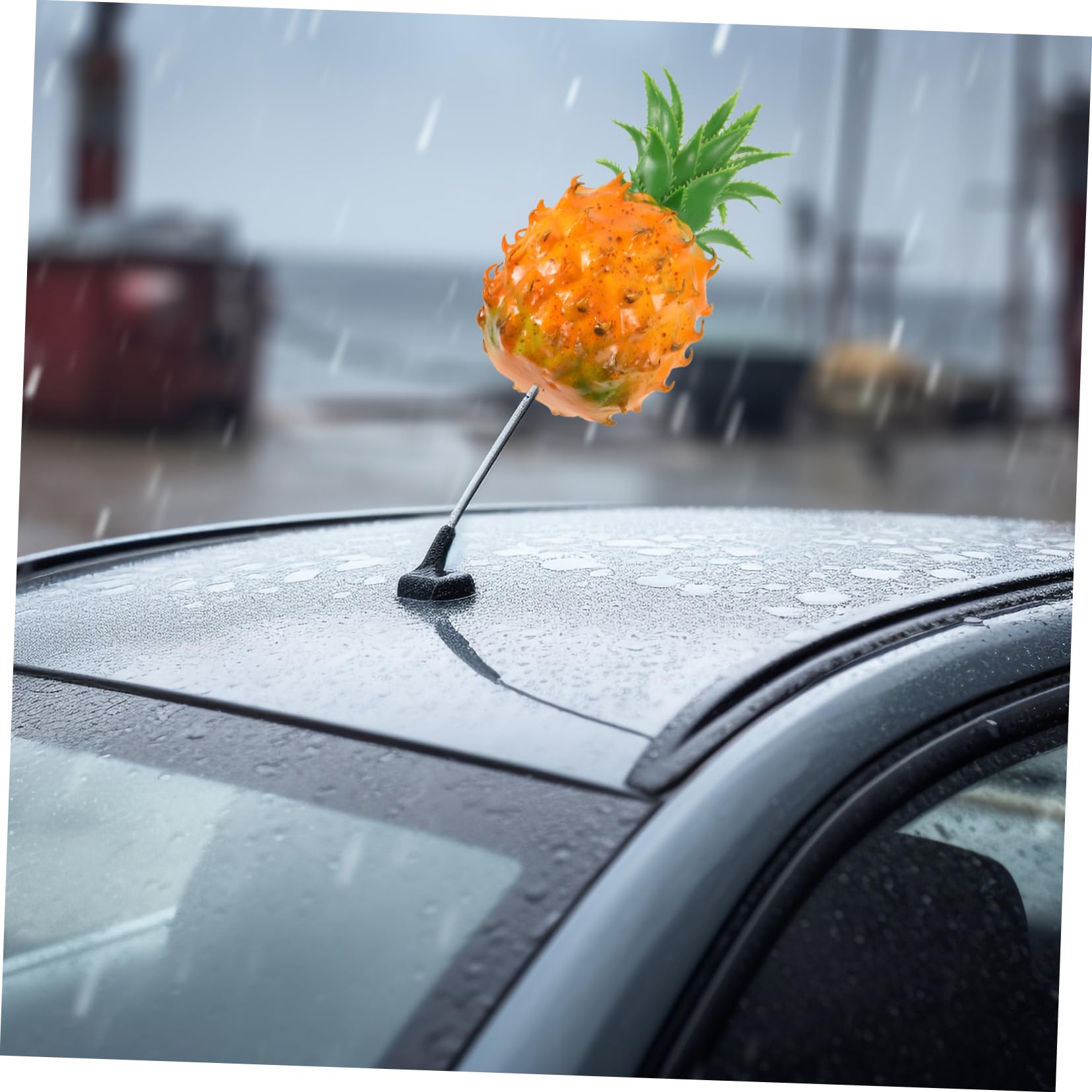 3stücke Antenna Topper Auto-Dekoration Süßer Ananas Ornament Für Fahrzeugaußen Einfache Installation Langlebig Und Passend Für Viele Modelle Charme Und Individualität Für