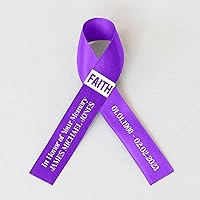 Vista 14 de 10 cintas conmemorativas personalizadas, cinta conmemorativa personalizada, cinta funeraria con (nombre - fecha), cinta de nombre personalizada