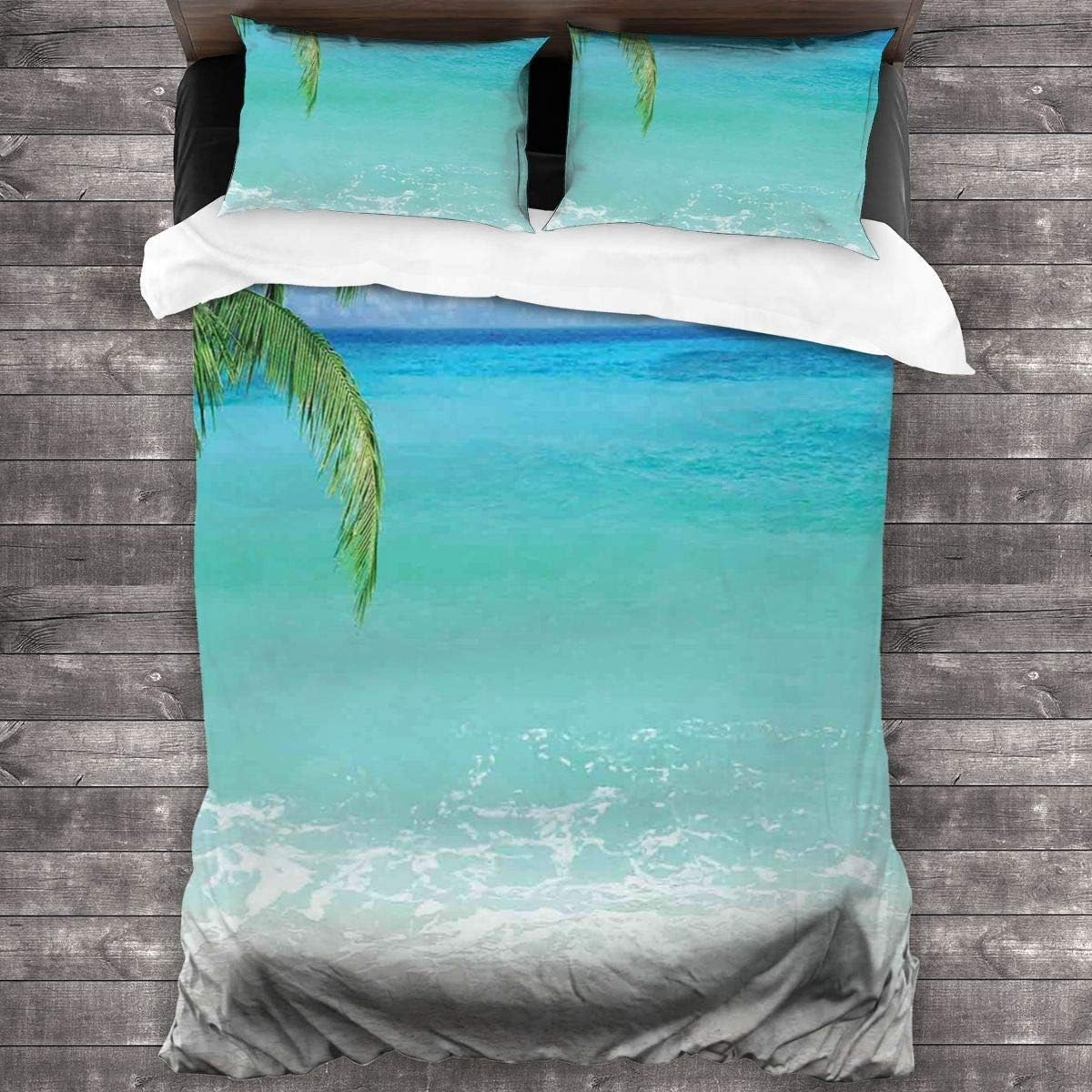 TMSSUNCI Bedding Set (No Insert Duvet),Exotic Lebanon Beach