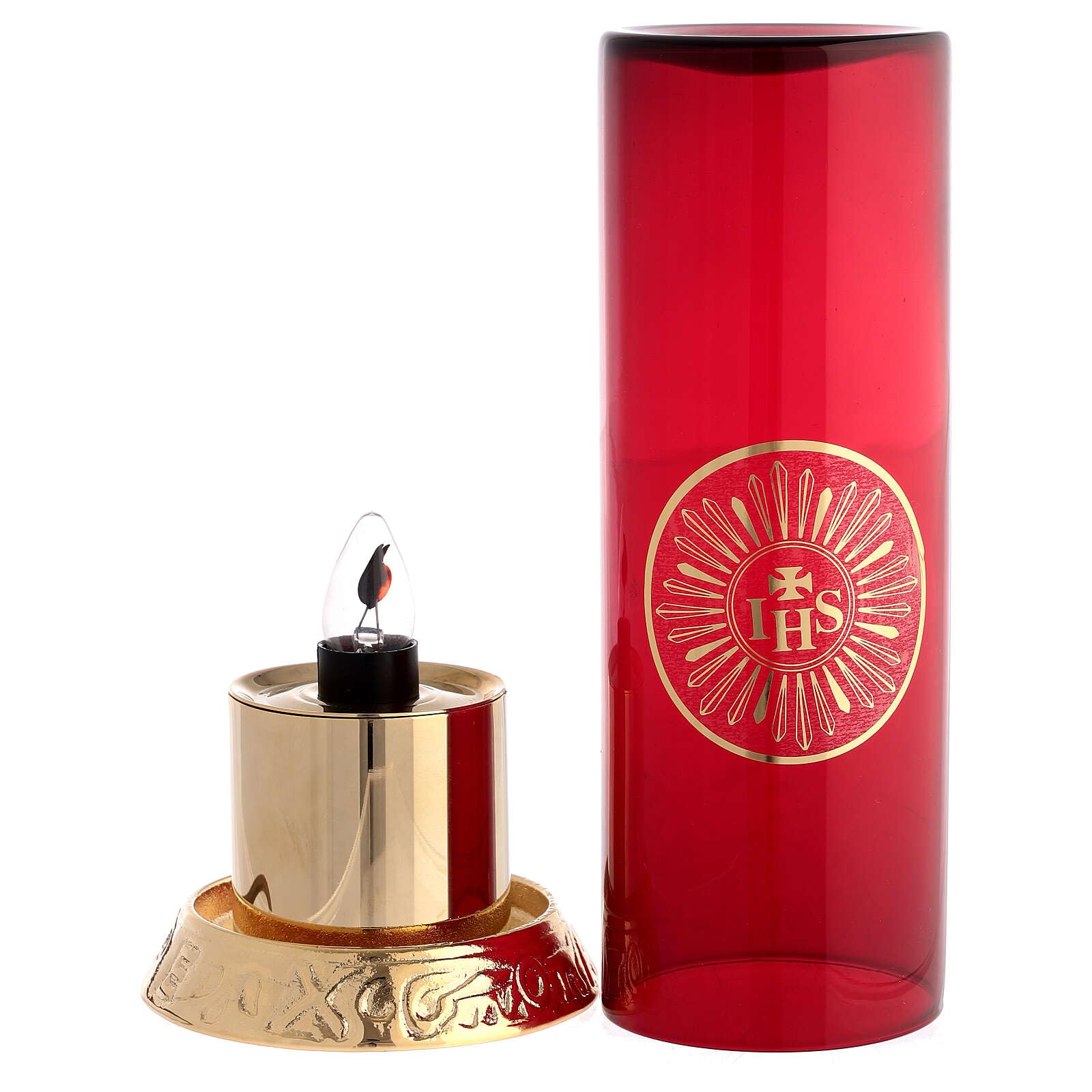 Holyart Lampade per il Santissimo: Lampada per Santissimo elettrica ottone dorato