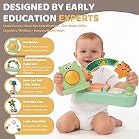 Vista 6 de Time Followers® 6 en 1 Centro de Actividad para Bebé Saltadores y Balancines 4 Etapas Estación de Pie para Niños Pequeños Regalo de Ducha