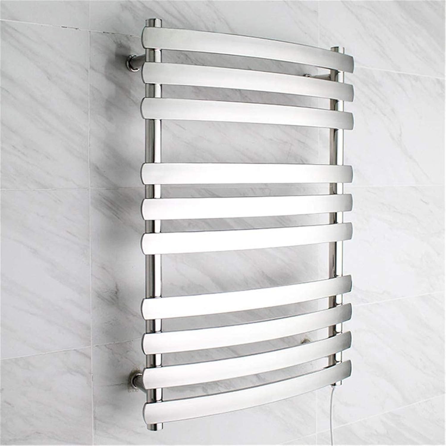 Bathroom Wall heaterTowel WarmerTowel Rack,Towel Warmer Electric Wall Mounted Stainless Steel 10-Bar IP56 Waterproof Rapid HeatingTowel Dryer Home Bathroom Accessories (Concealedwiring