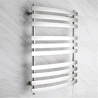 Electric Towel Warmer Rack 10-Bar Stainless Steel Wall-Mounted IP56 Waterproof Rapid Heating Towel Dryer for Bathroom Accessories Home Comfort Solutions(