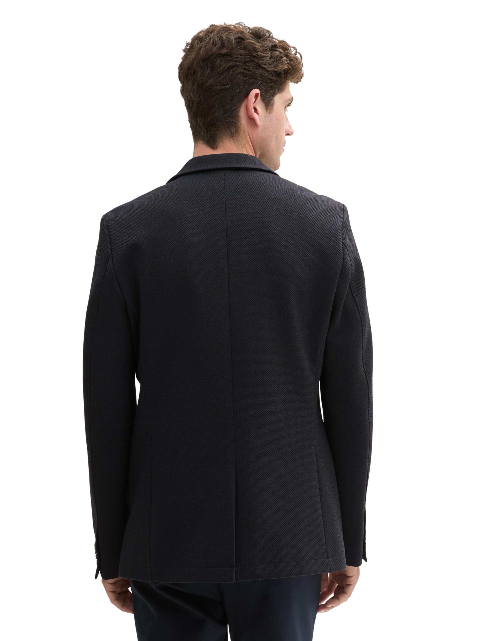 TOM TAILOR Herren 1042867 Blazer mit Piqué Struktur (1er Pack)