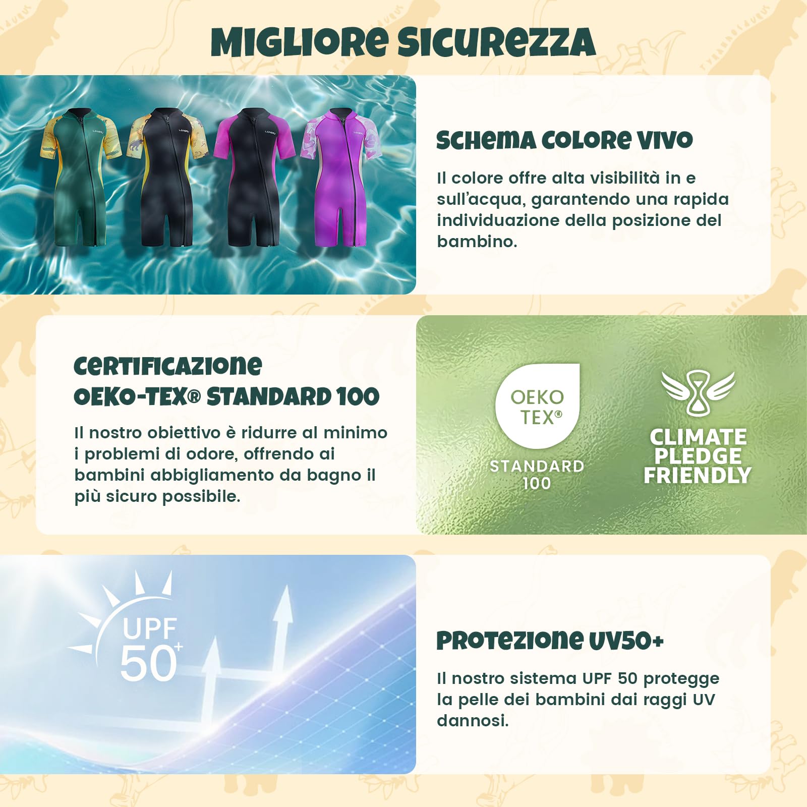 Muta in neoprene per bambini – 2,0 mm corta in neoprene per ragazzi, con chiusura lampo pionieristica, protezione UV, termica, per surf, nuoto e immersioni
