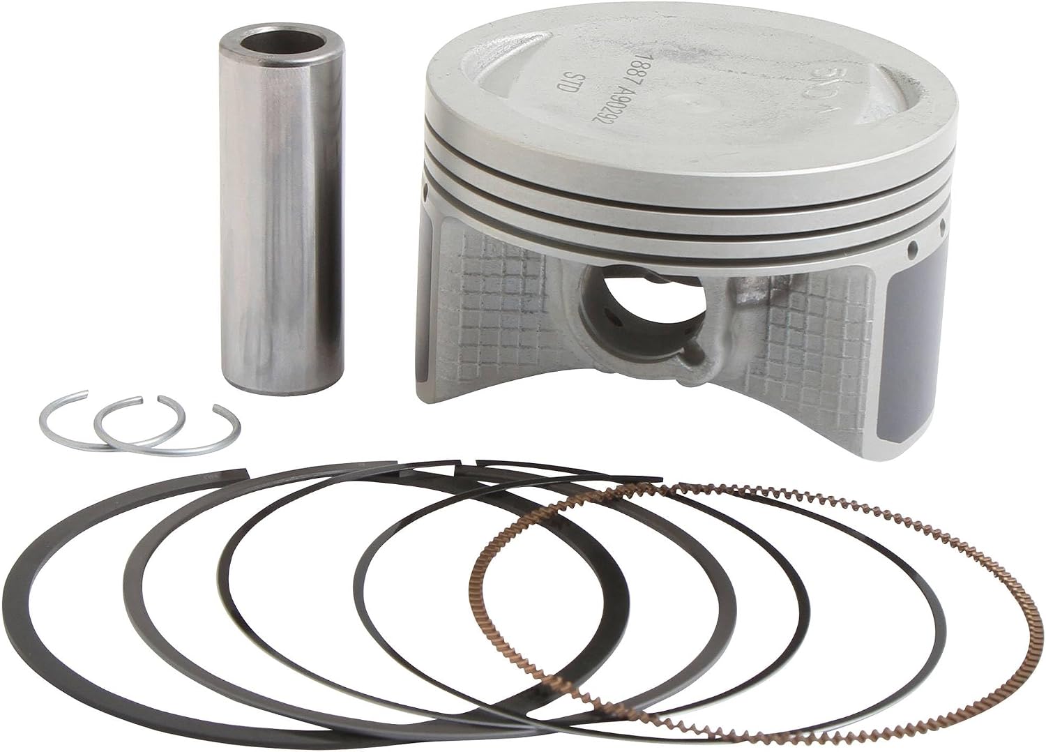 Vertex 24483 Cast Replica Piston Kit Compatible with/Replacement For Yamaha YFM 450 DE Grizzly IRS 4x4 2014, YFM 450 FA Kodiak 4x4 2003-2006, YFM 450 FAH Kodiak 4x4 Hardwoods 2004