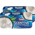 Clorox Scentiva Disinfecting Wet Mop Pad, Disposable Mop Heads, Coconut and Waterlily, 2 Packs, 24 Wet Refills Per Pack (Package May Vary)
