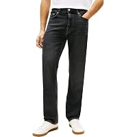 Tommy Hilfiger Uomo Jeans Regular Straight Dover in Cotone, Nero (Dex Black)