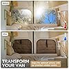Living in a Bubble Insulated Blackout Rear Window Covers (Pair) for Mercedes Sprinter Van Year 2019-2026, VS30 (Half Plastic Door) #3
