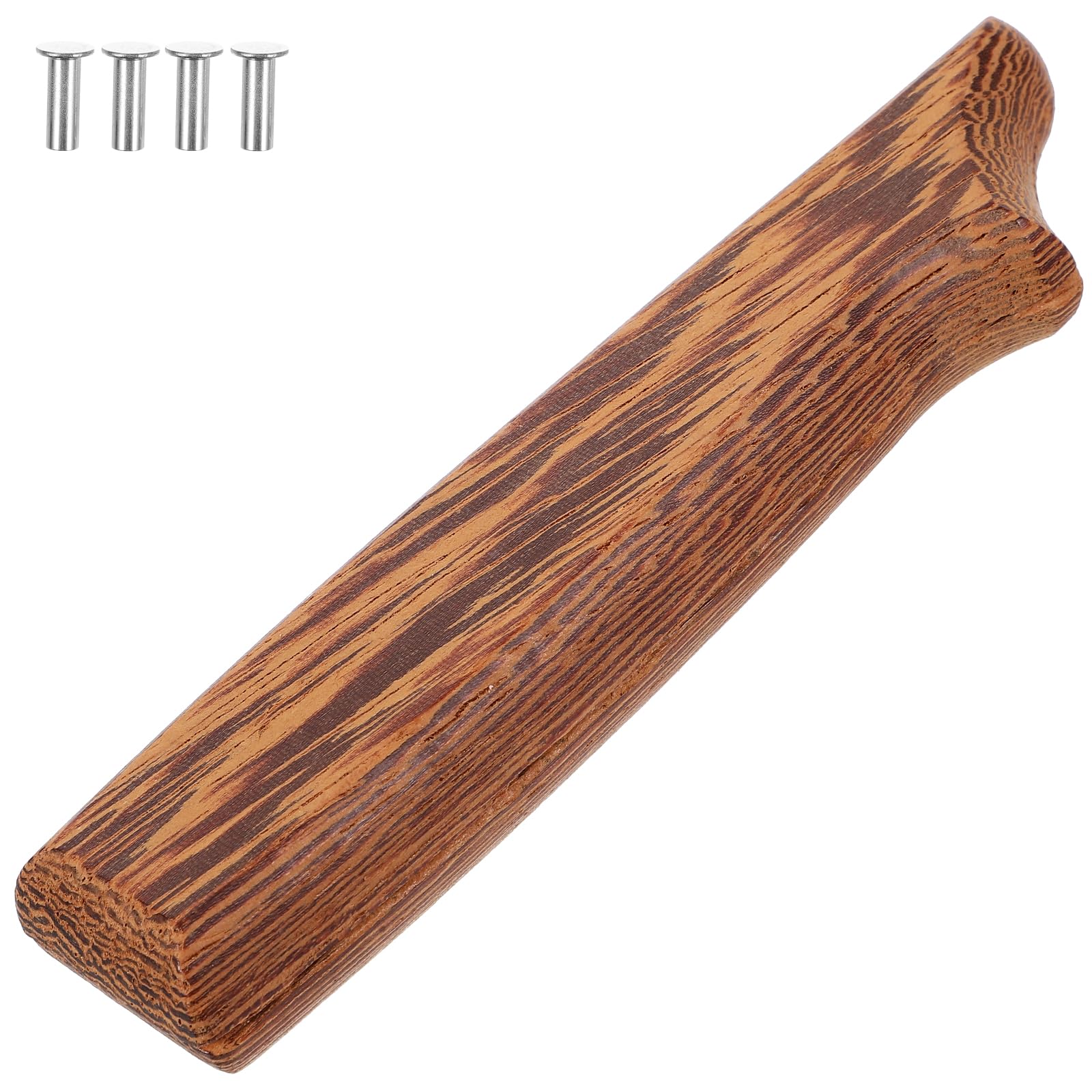 LIFKOME Manici per Coltelli da Cucina 2 Pezzi in Legno Marrone Ergonomico Antiscivolo