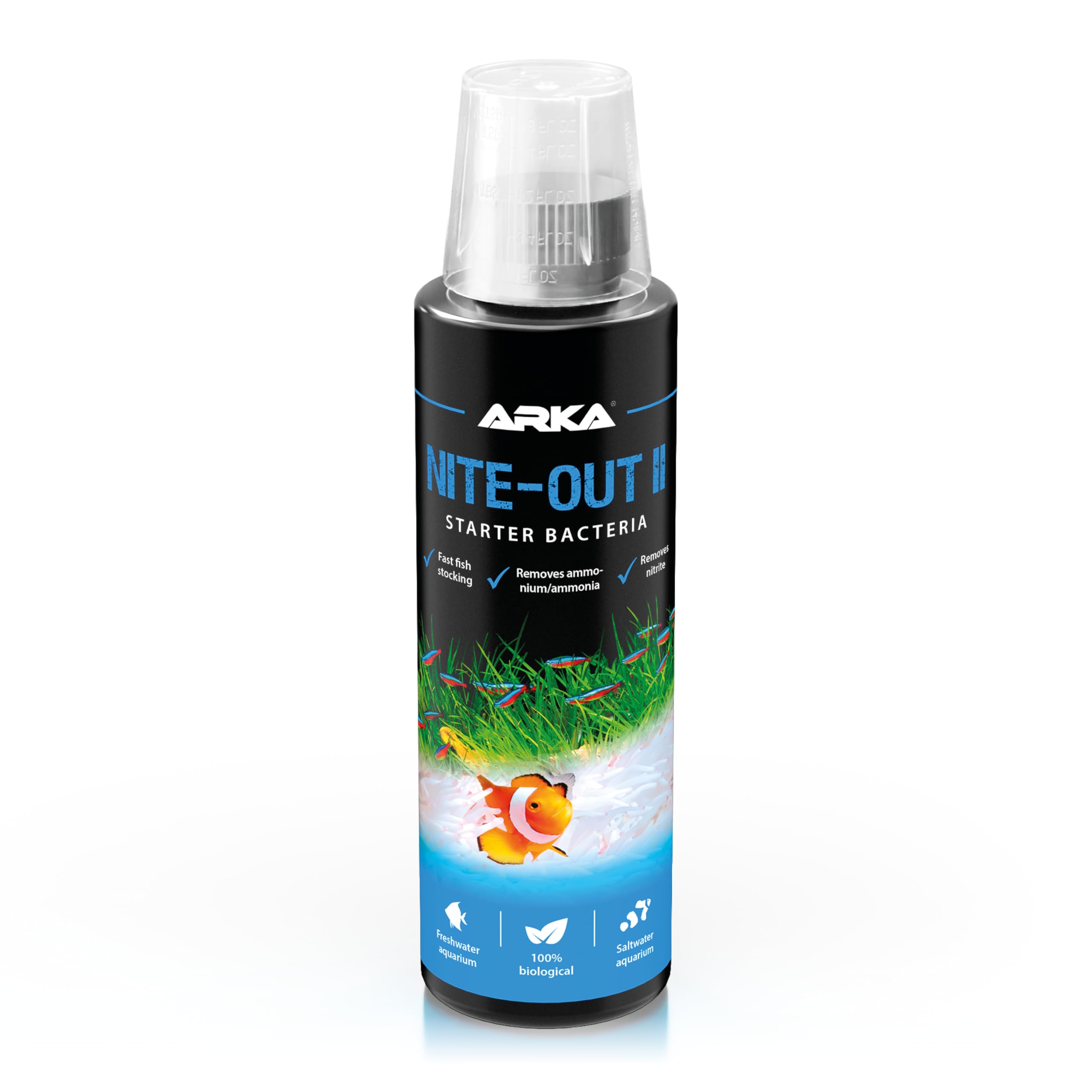 Sponsored Ad – Starter bacteria aquarium 236 ml – safe start for medium tanks & fish stocking – supports biological filtration & stable water – reduces ammonia & nitrite naturally – ARKA Nite-Out II