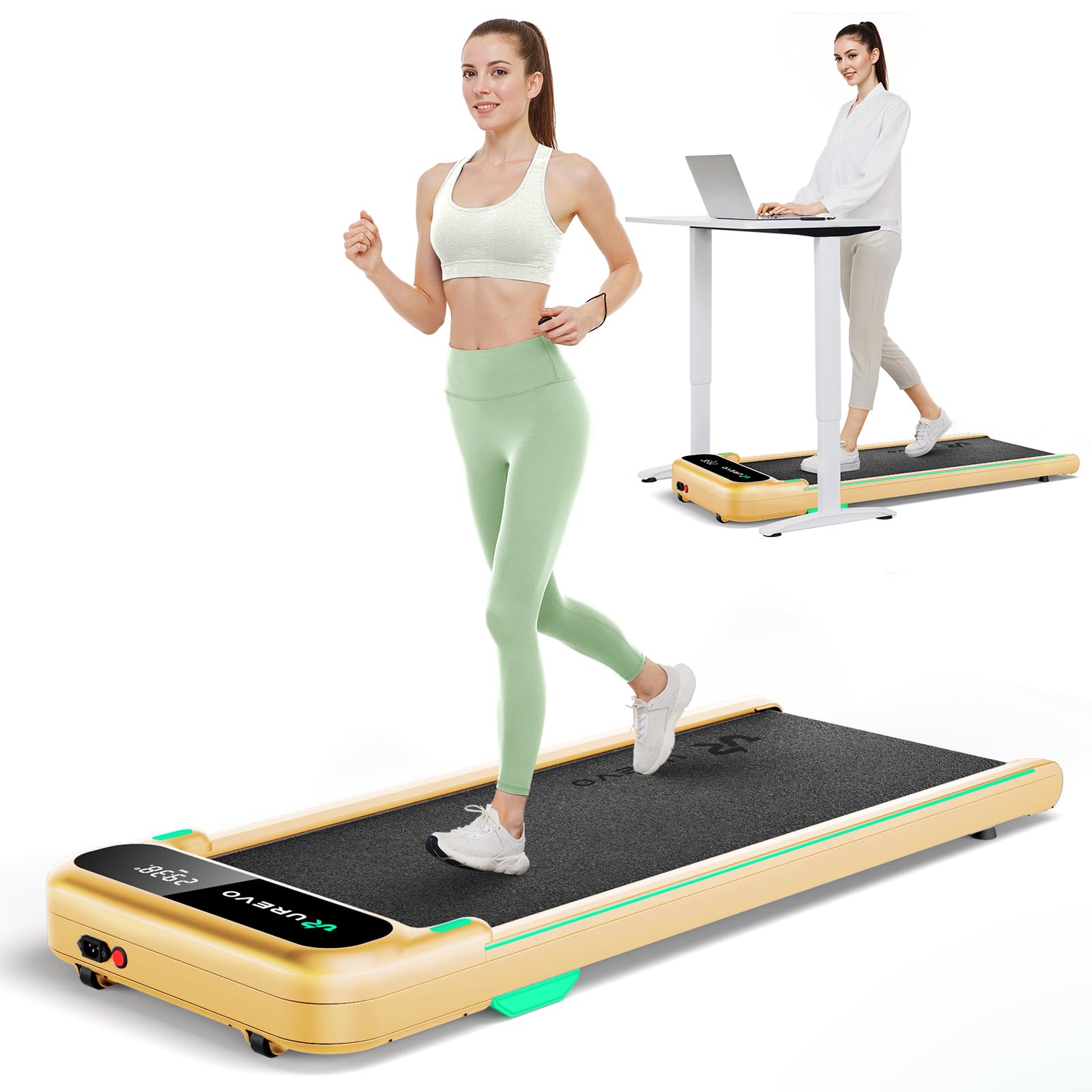 Urevo 2-in-1 Under Desk Treadmill UREVO CyberPad Smart