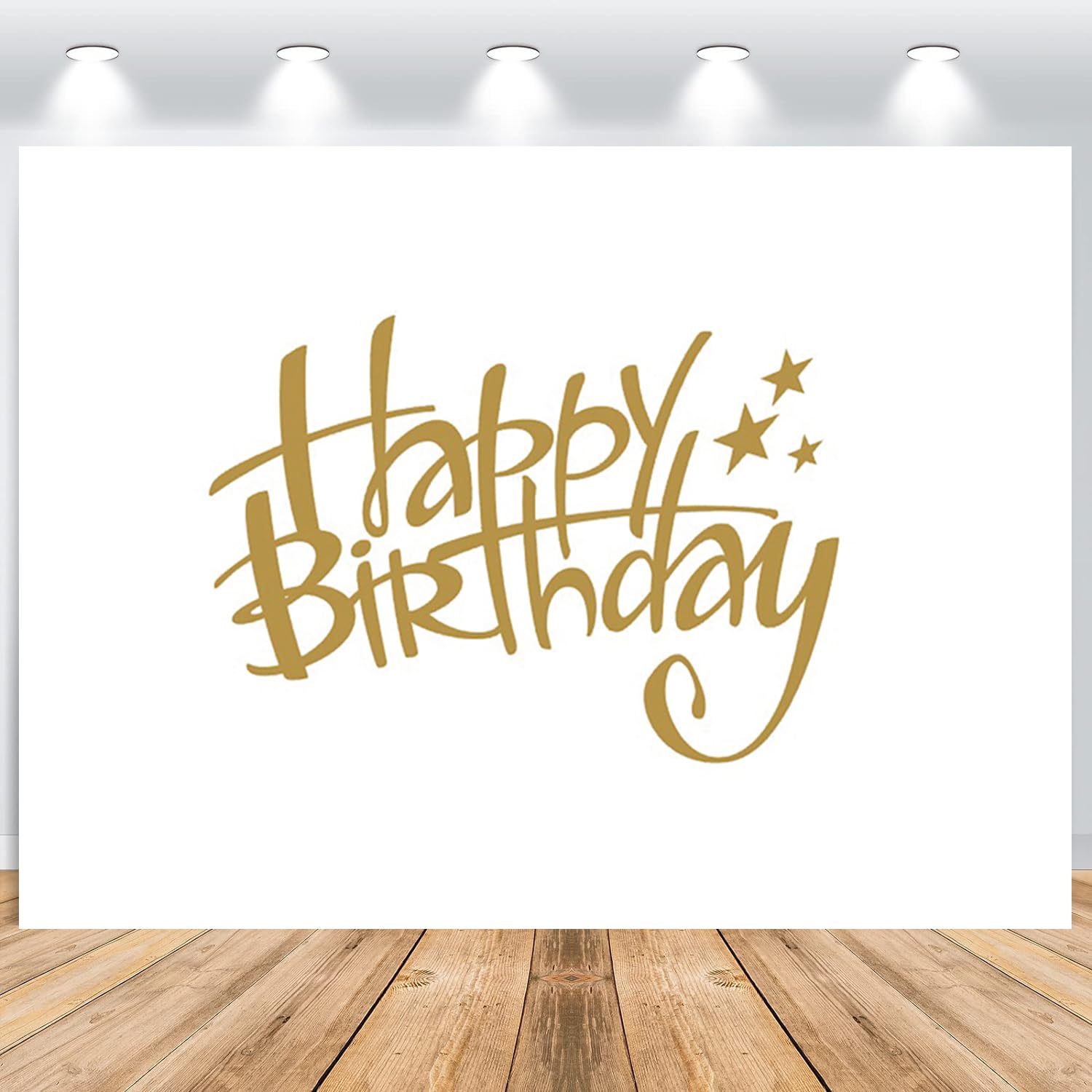 Telón de Fondo de Cumpleaños 3.6x2.5m, Oro Feliz Cumpleaños Firmar DIY Fotografía Fondo Niña Mujeres 1 2 3 30 años Cumpleaños Fiesta Mesa de Tartas Decoraciones Banner Estudio Accesorios