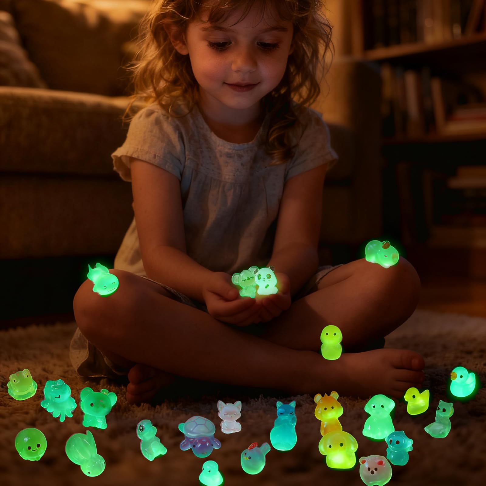 Glow in the Dark Animal Figurines - Mystery Bags! -6 Glow in the Dark Animal Figurines - Mystery Bags! -6