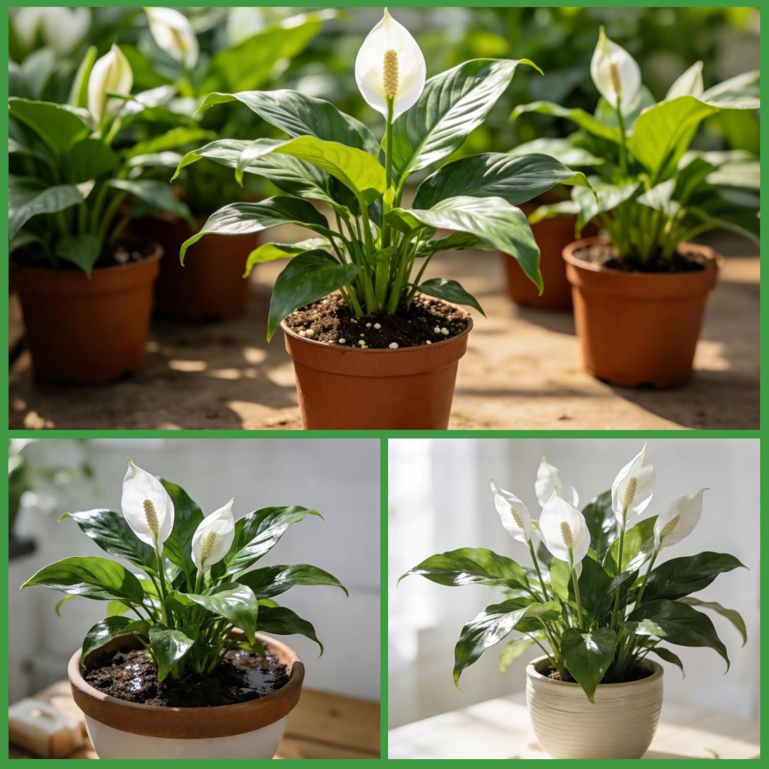 Premium Peace Lily Potting Soil 10qt– All Natural, Well-Draining & Breathable Soil for Peace Lily & Indoor Plants