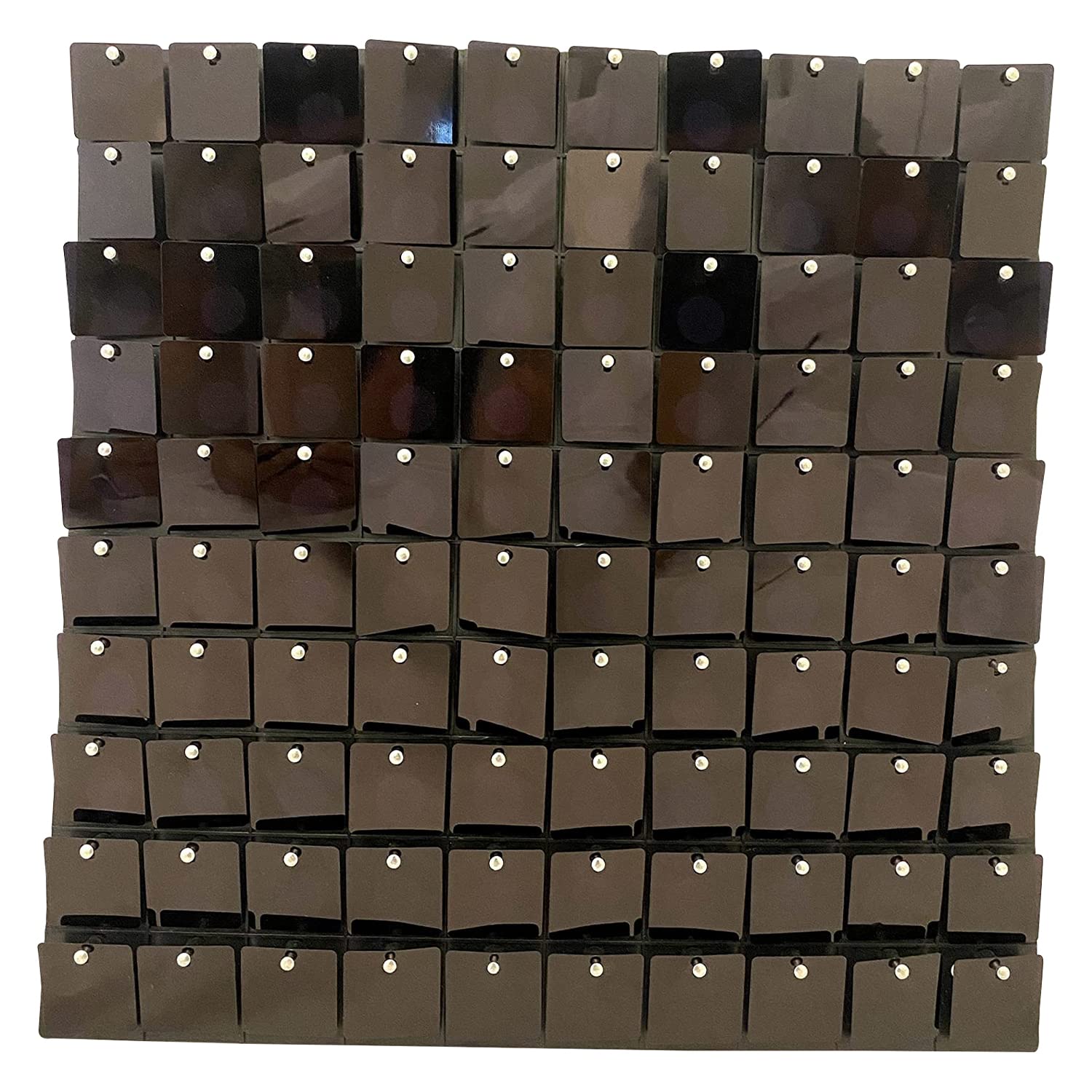 Trimming Shop Lot de 6 panneaux à paillettes scintillantes pour décoration de fête, arrière-plan de photographie pour anniversaire, réception, enterrement de vie de jeune fille, 30 cm x 30 cm, noir