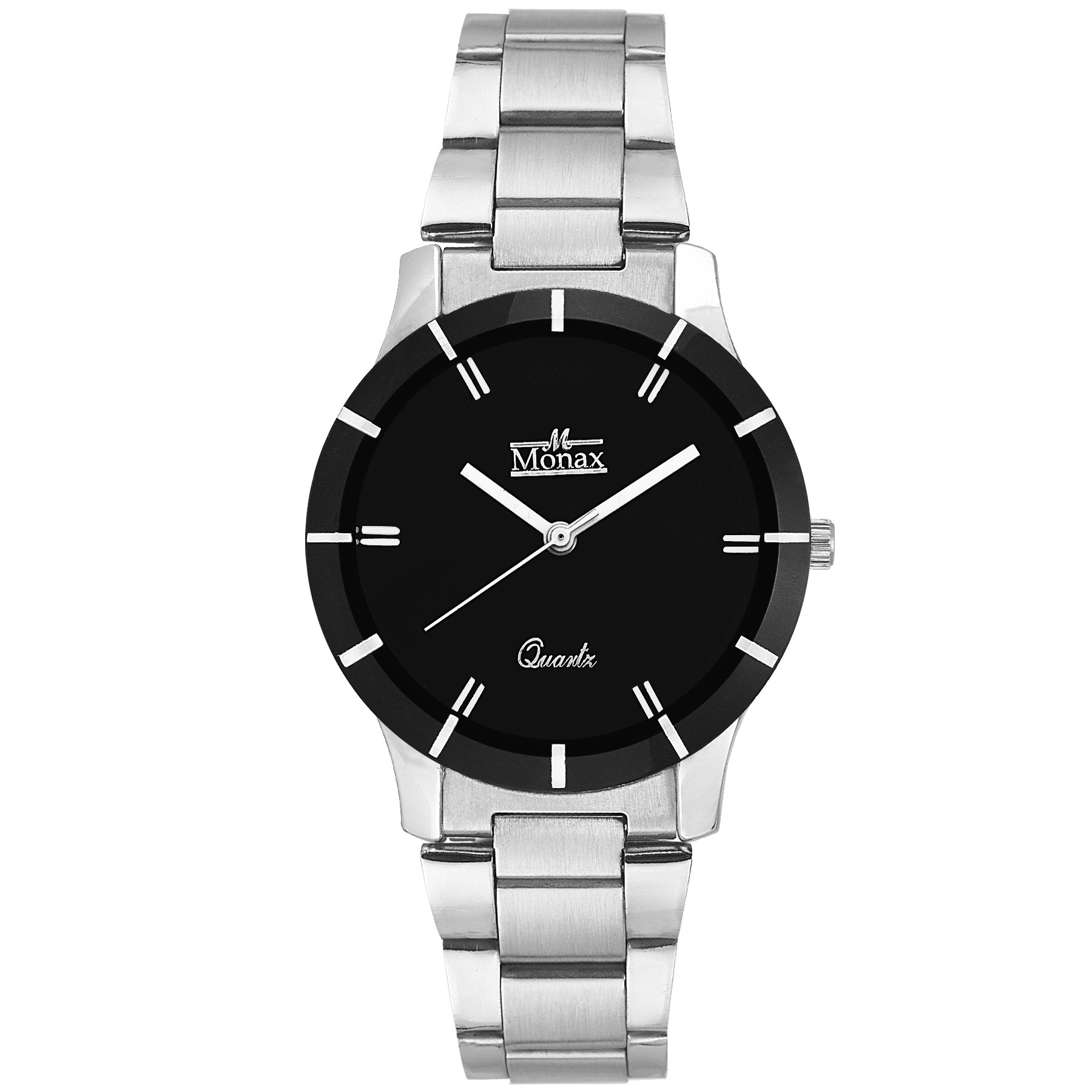 Monax Black Dial Analog with Chain Watch for Women & Girls - MW0504
