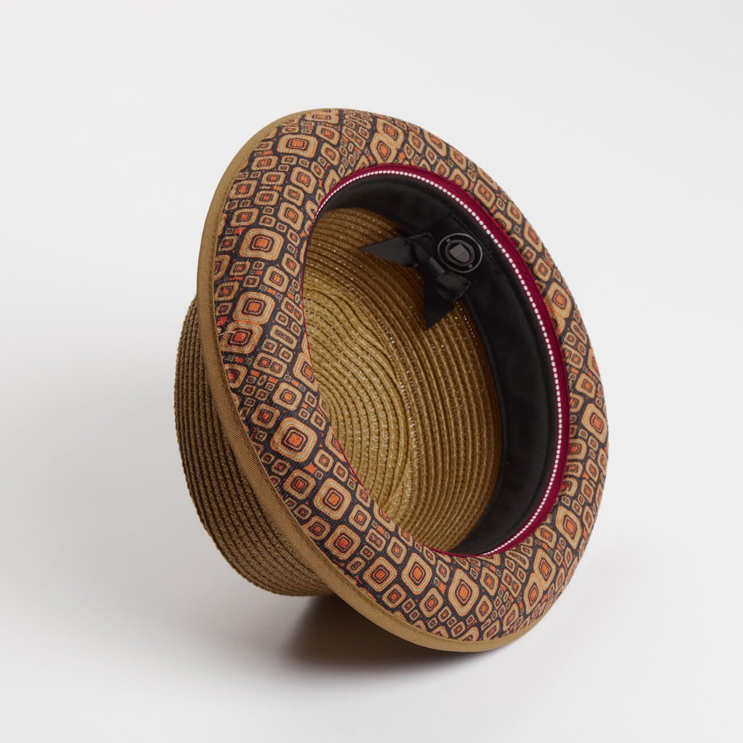 DASMARCA Tommy Summer Chapeau de porkpie en papier tressé pour homme et femme