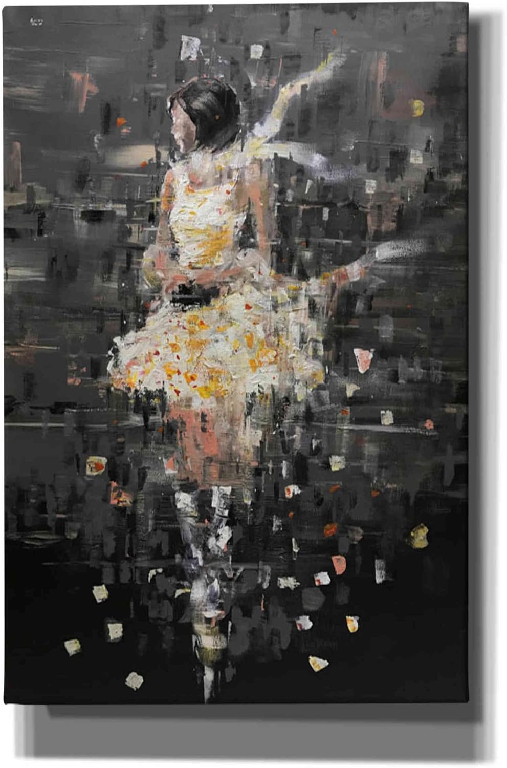 Epic Graffiti 'She's Glowing' by Oscar Alvarez Pardo, Canvas Wall Art, 12"x18"