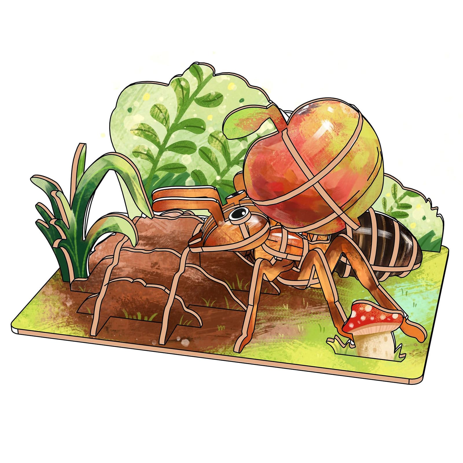 Sadodo 3D Wooden Puzzle DIY Kit - Image 4