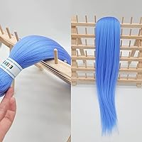 Vista 4 de Cabello trenzado azul cielo pre estirado sin nudos trenzas sintéticas Yaki Ez trenzado pelo trenzado