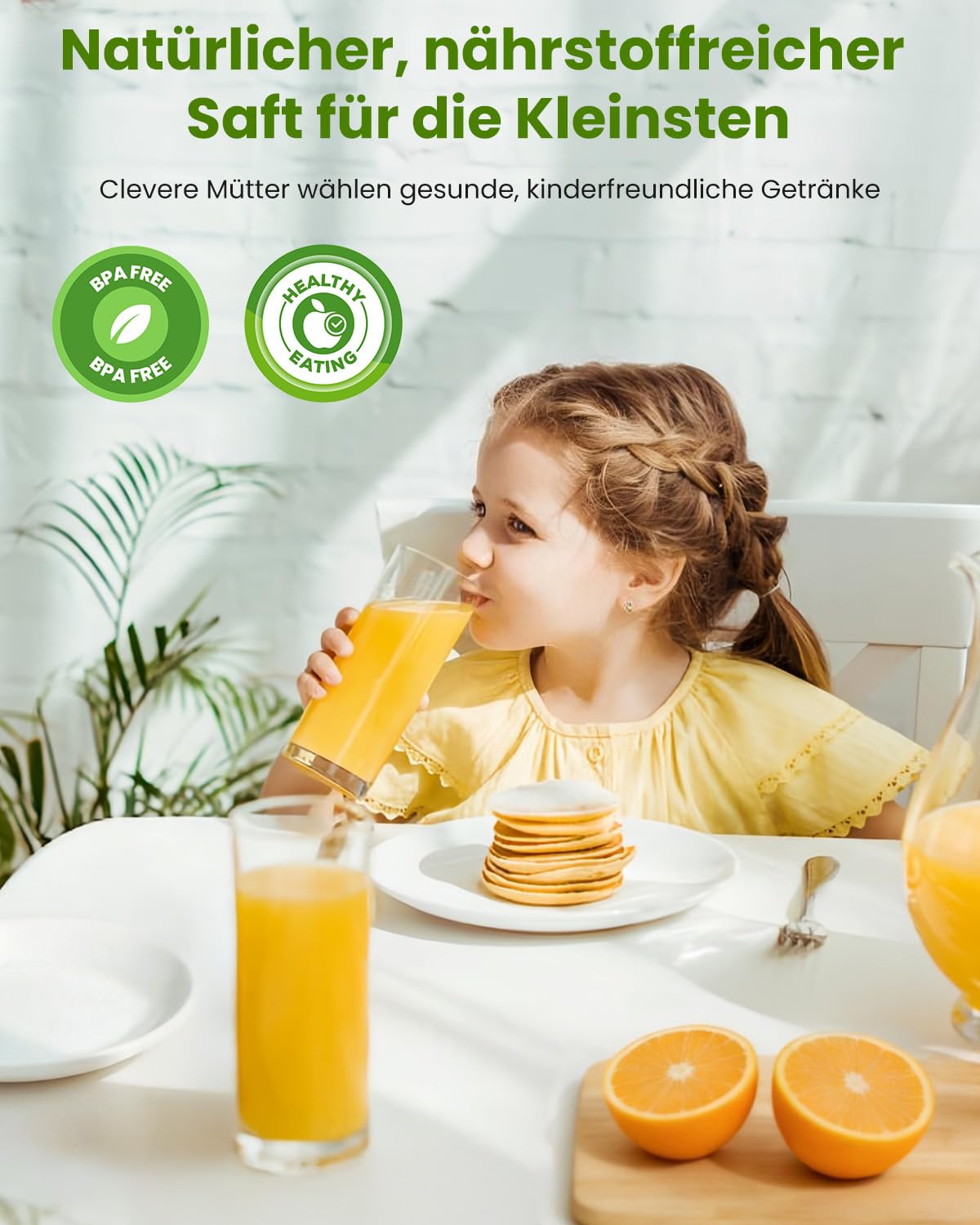 LINKChef Entsafter Slow Juicer, 130 mm große Öffnung, Entsafter Gemüse und Obst, 1,8 L Kapazität, 250W Elektrischer Juicer mit Rücklauffunktion, Leise, Einfache Montage, Leicht zu Reinigen, BPA-frei