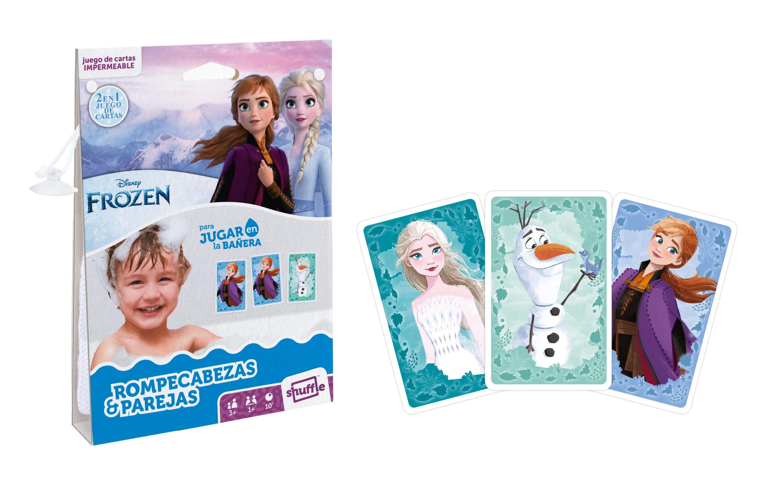 Shuffle Frozen Waterproof Playing Cards for Children and Couples and Puzzles, Colour, único - Image 4