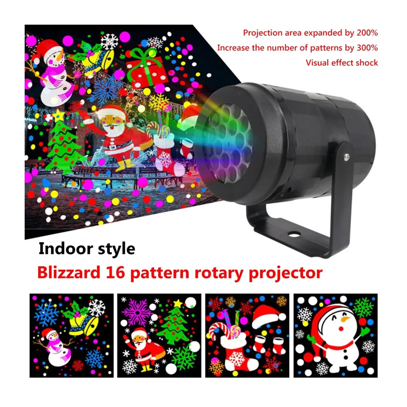 Projektorlicht, Halloween-Hologrammprojektor, LED-Projektor, Nachtlicht, Schneeflockenprojektor, Outdoor-Projektorlampe, 360° drehbar, Heim-, Weihnachts-, Fest- und Partydekoration für Hallo
