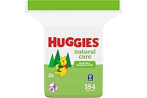 Huggies Natural Care Sensitive Baby Wipes - 99% Purified Water, Unscented, Hypoallergenic