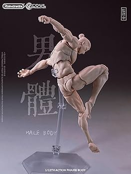1/12 Romankey X COWL ヘッド付 男性素体マンズボディ　白肌 Amazon.co.jp: おもちゃ ホビー [TOYBARJAPAN] 1/12 アクション