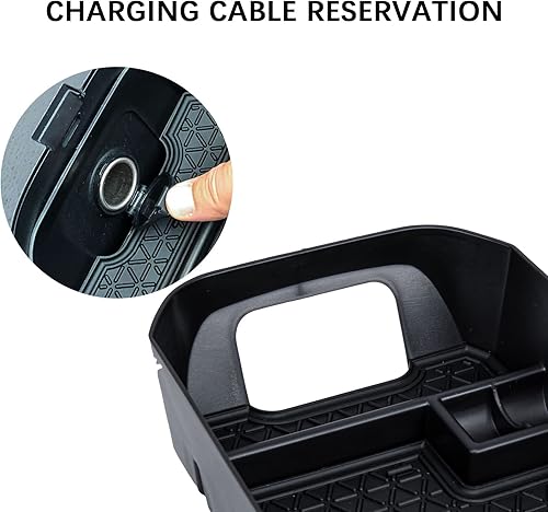 Miniatura 6 de 2PCS Center Console Organizer Tray and Armrest Storage Box Compatible with Toyota RAV4 2025 2024 2023 2022 2021 2020 2019 Insert Secondary Storage