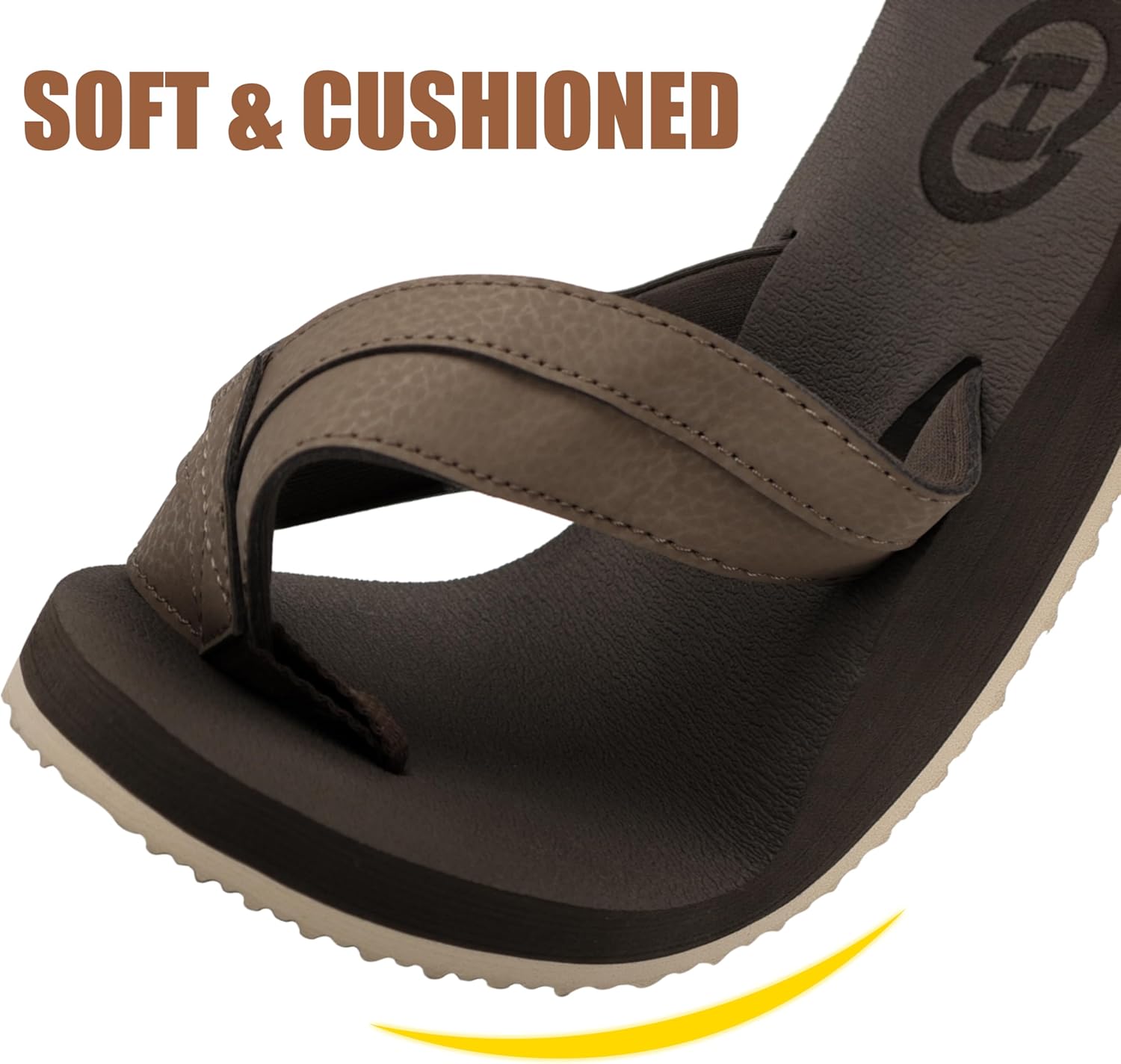 ChayChax Mens Flip Flops Arch Support Comfort Beach Thong Sandals with Ultra Cushion Footbed - Image 5