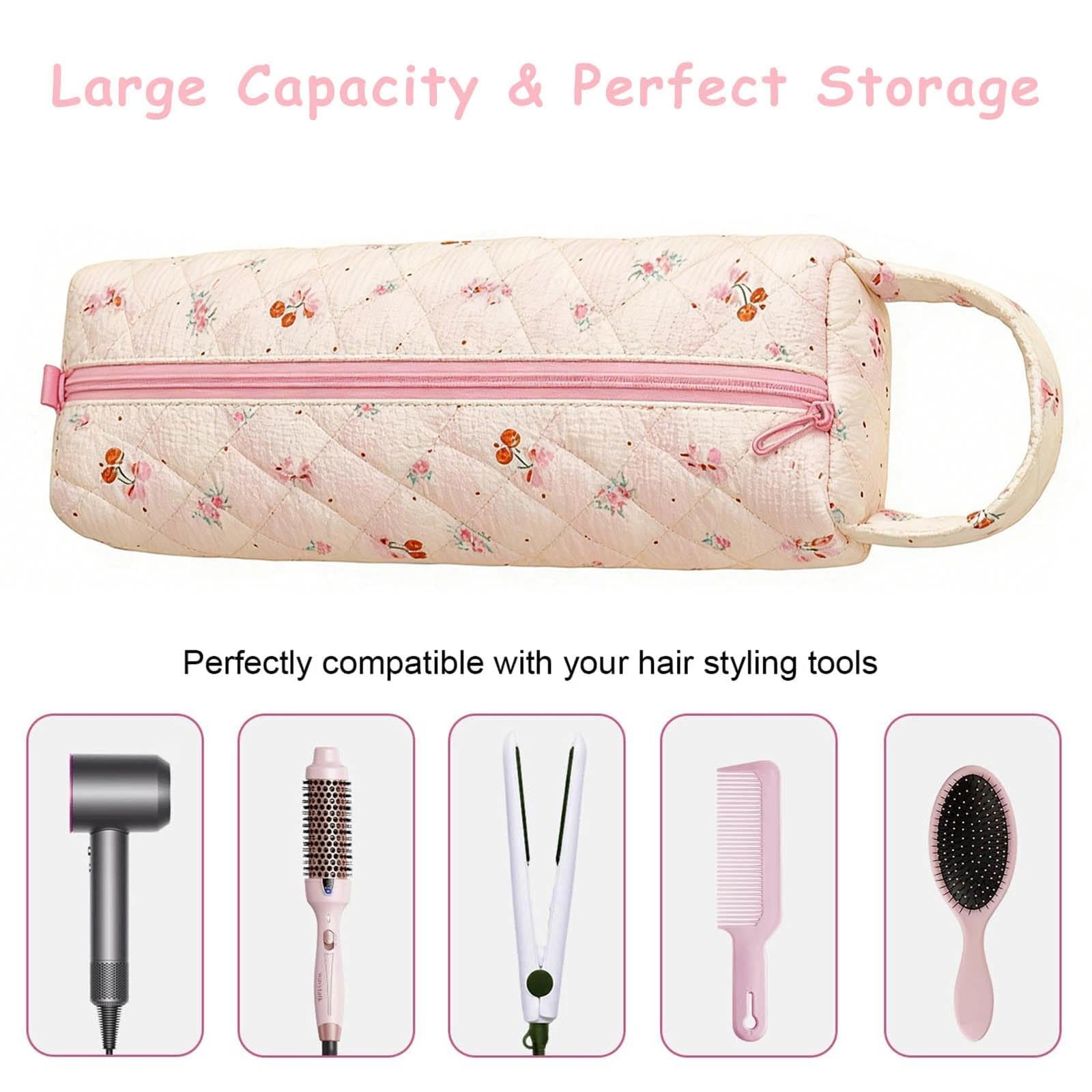 VOOSFSIE 1 Pcs Bolsa de Viaje Portátil para Secador de Pelo, Bolsa de Almacenamiento para secador de pelo, rizador, Funda Transporte para Secador de Pelo y Accesorios — view 4