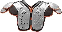 Vista 2 de Schutt Sports Varsity XV HD Skill - Hombrera, pequeña, color negroplateadonaranja