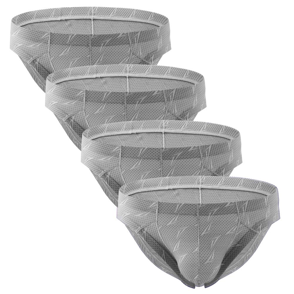 Summer CodeMen's Elastic Mesh Briefs Breathable Comfort Underwear Pack