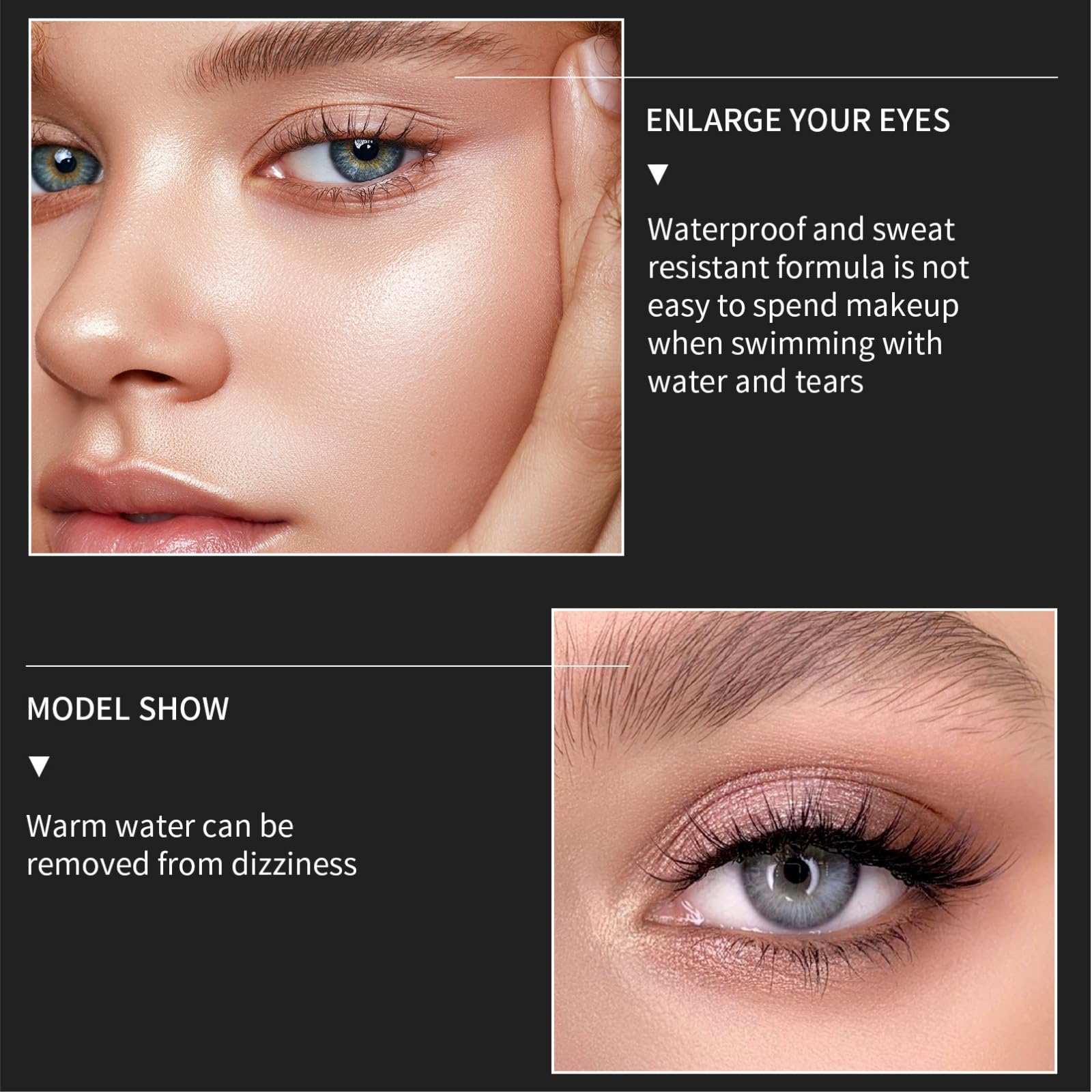 Waterproof Black Mascara, 4D Silk Fiber with Extra Long and Thick Lasting Lashes, Smudge-Proof, 9 ml (Pack of 1) - Image 3