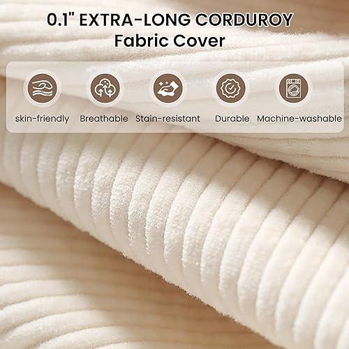 Miniatura 9 de Camillas deshuesadas de 105.5 pulgadas para sala de estar, sofá modular en forma de L, sofá cama de gran tamaño con asiento profundo, no requiere