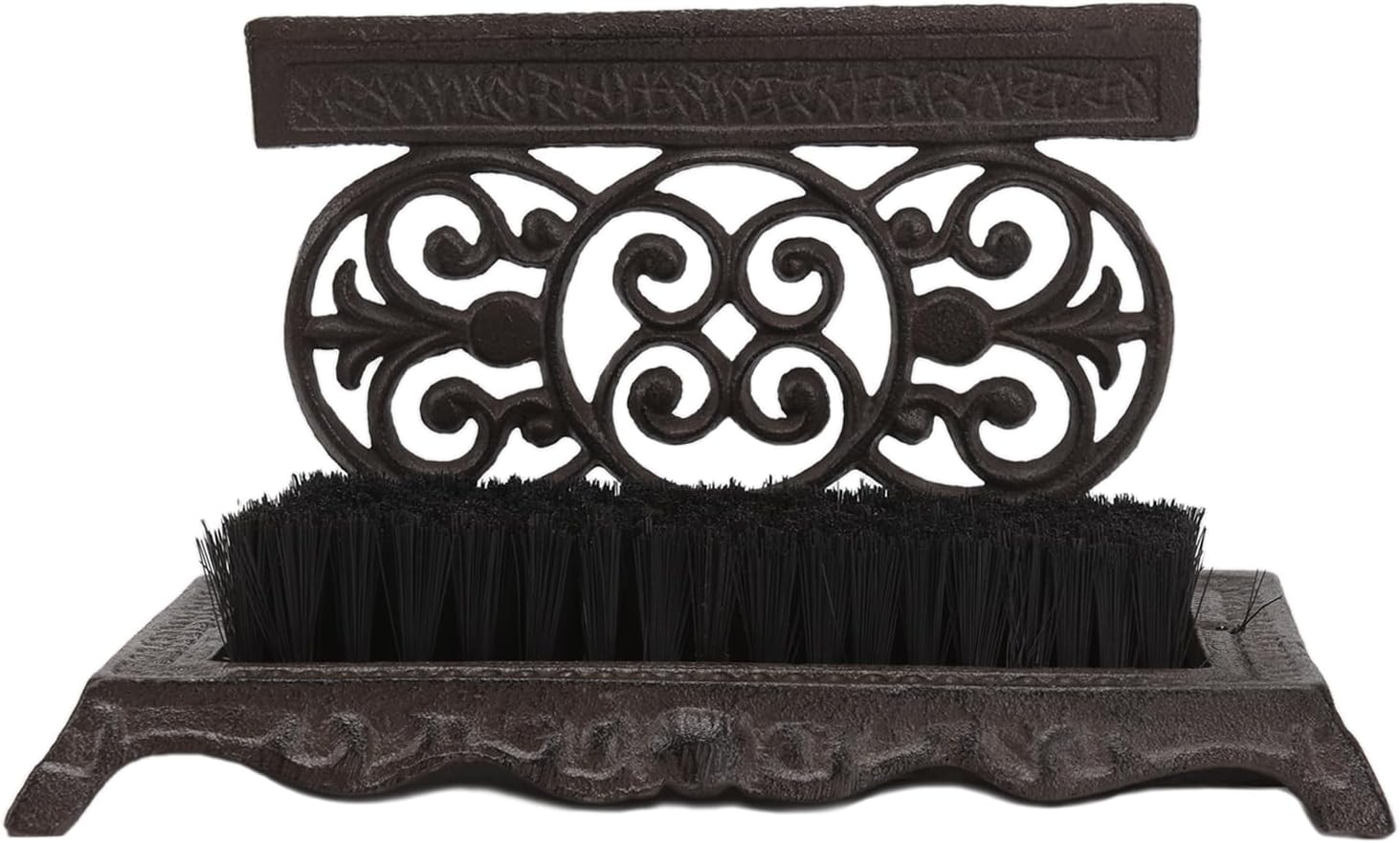 BRASSTAR Cast Iron Boot Brush Scraper Boot Cleaner Brush Vintage Rustic Outdoor Decor for Porch, Entryway, Garden TQGJPT1214
