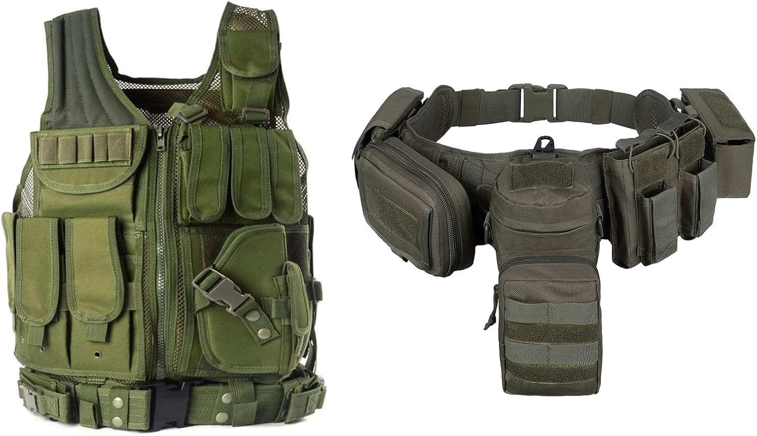 YAKEDA Tactical Outdoor Vest &Tactical Battle Belt