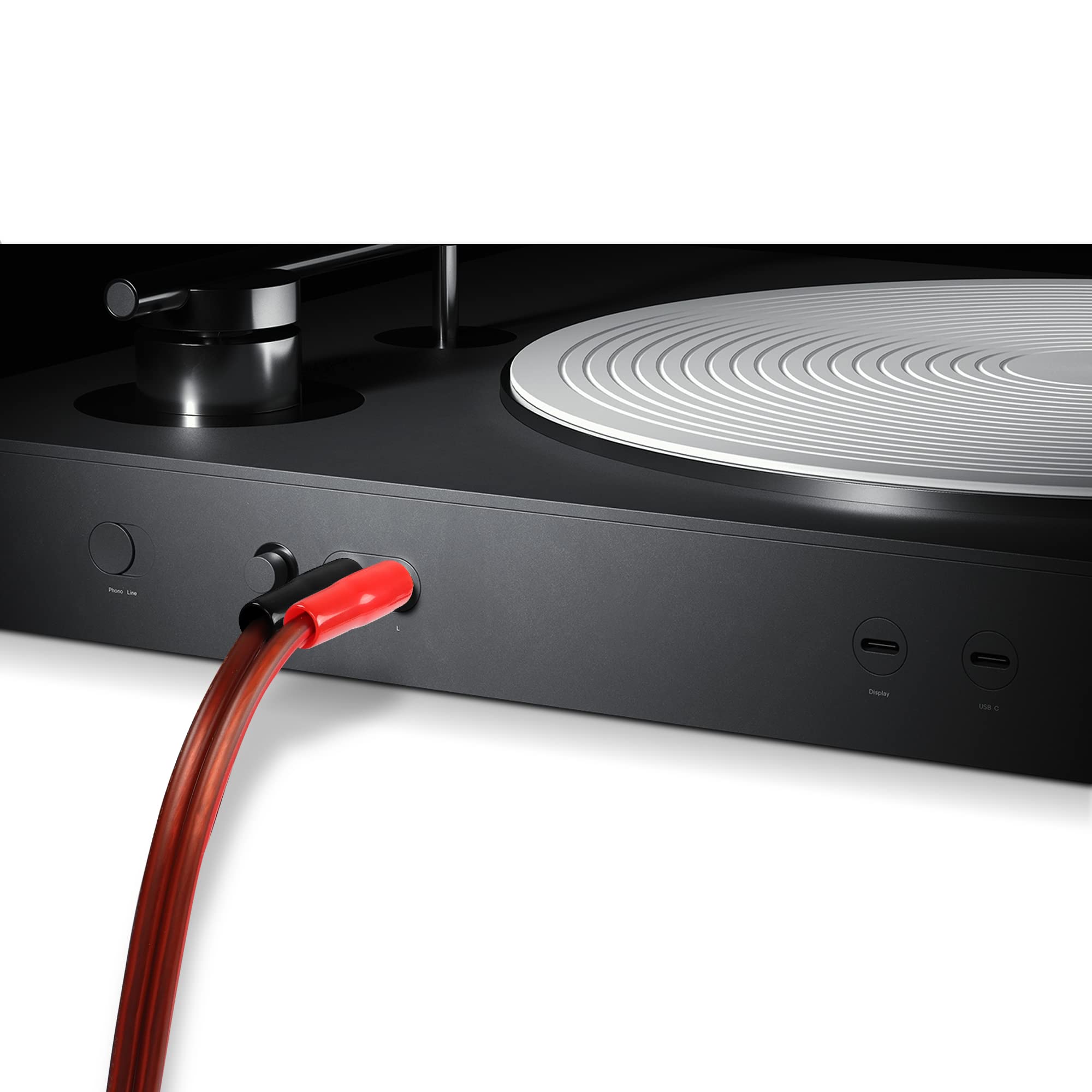 Premium Banana Plug To RCA Phono Speaker Wire Adapter Cables | UK