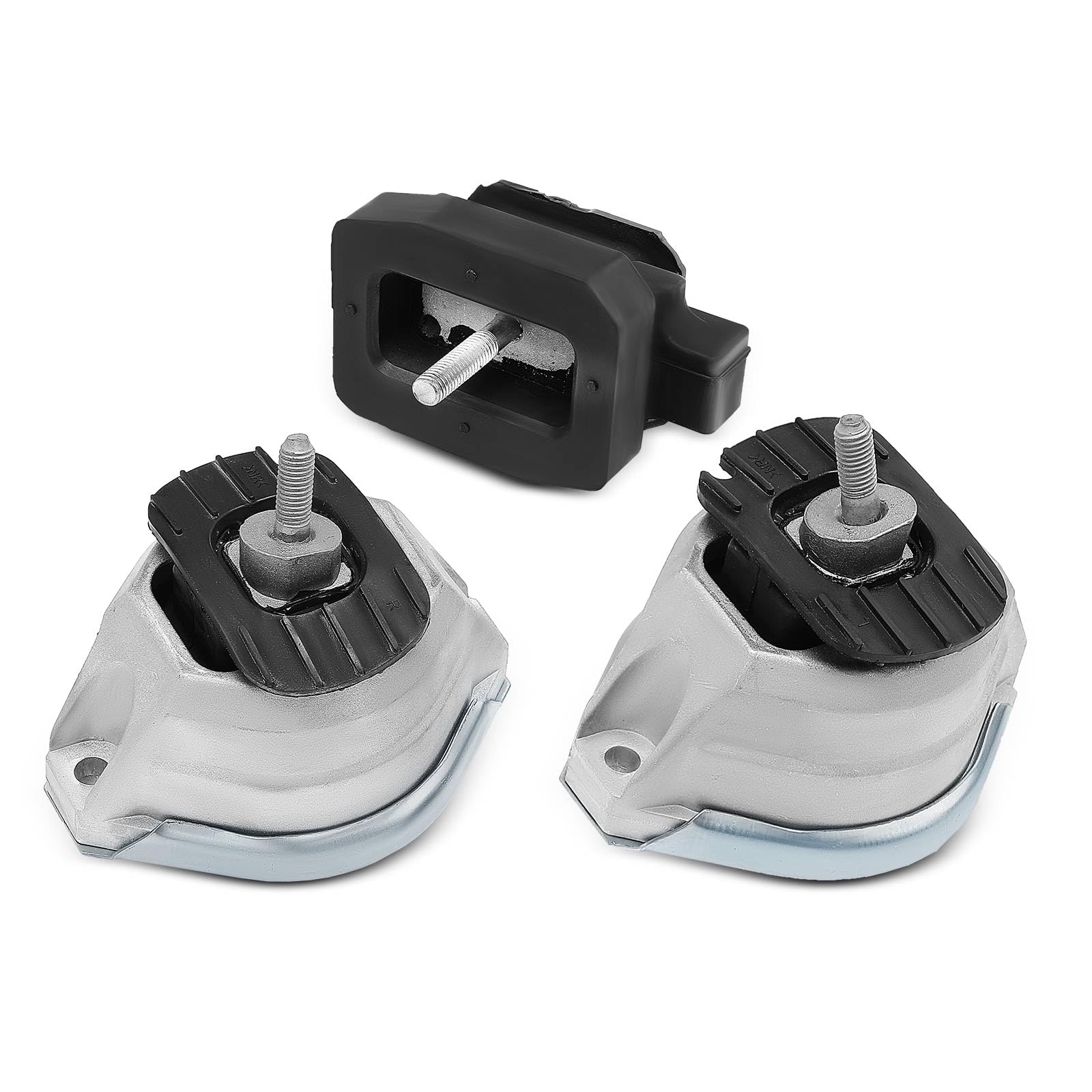 Frankberg 2 supporti motore anteriori + 1 supporto cambio EM-7195 | Compatibile con: Serie 6 Cabrio E64, Serie 6 E63, Serie 5 E60, Serie 5 Touring E61