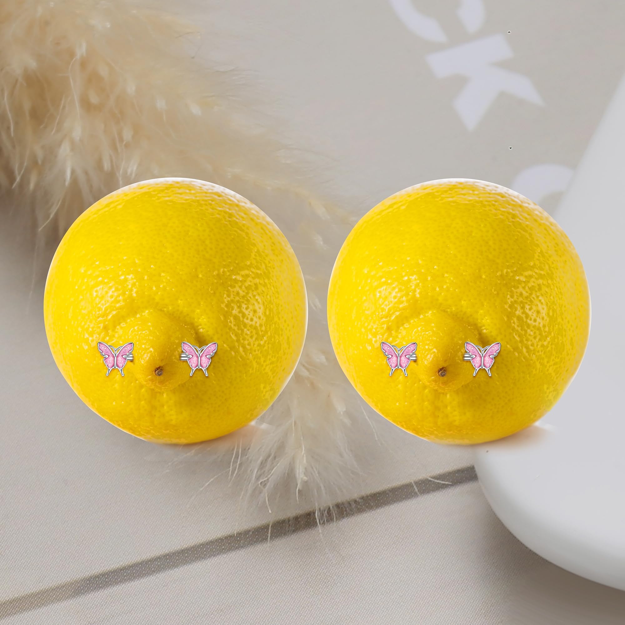 Fansilver 7 Pairs 14G Nipple Rings Surgical Steel Nipple Piercing CZ Heart Butterfly Barbell Tongue Rings Set Cute Nipple Tongue Piercing Jewelry for Women: A. Pink 14G Nipple Rings