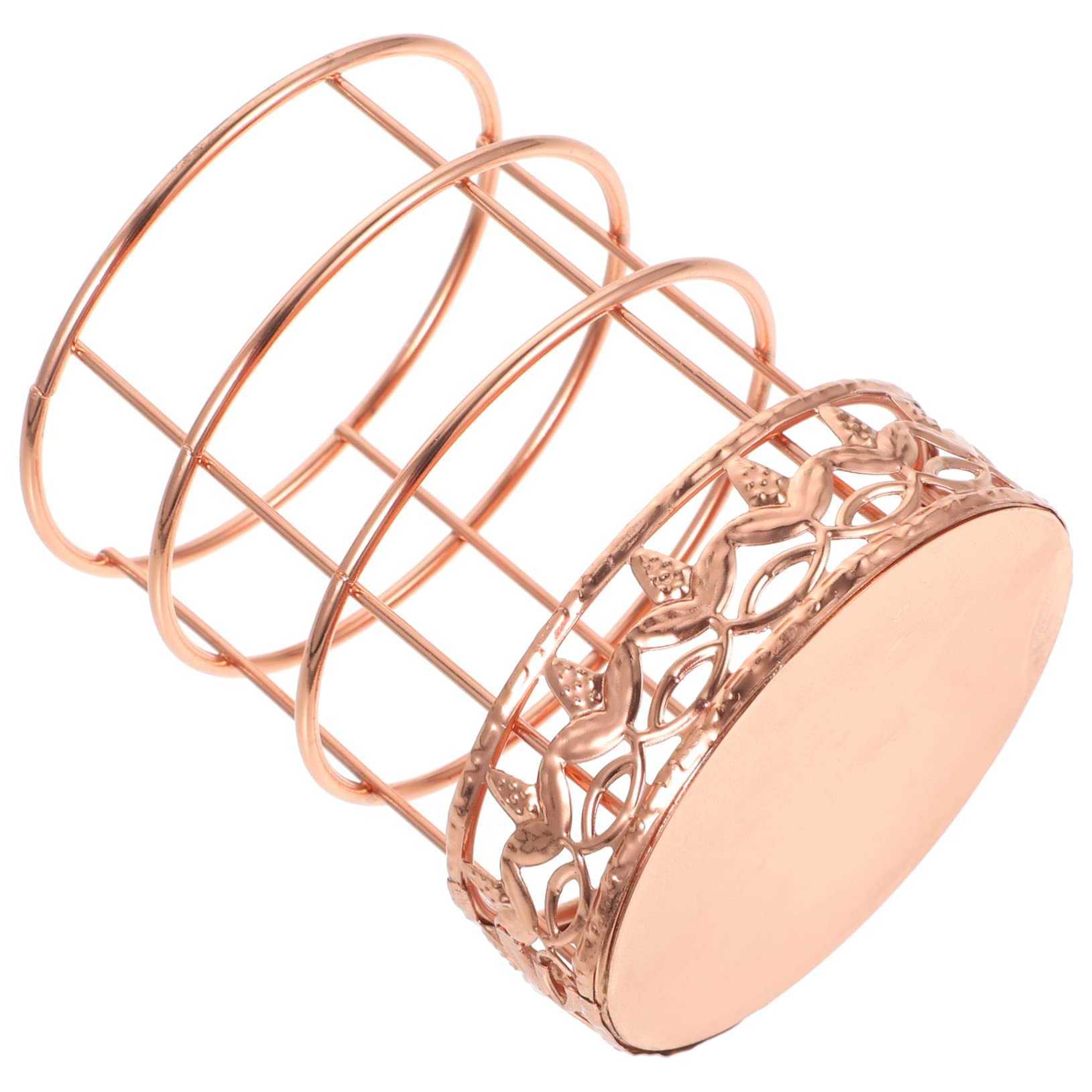 Gadpiparty 4 Pezzi portapenne in oro rosa Cartoleria multifunzionale Titolare organizer da scrivania e archiviazione organizer da tavolo per scrivania ferro battuto Rose Gold