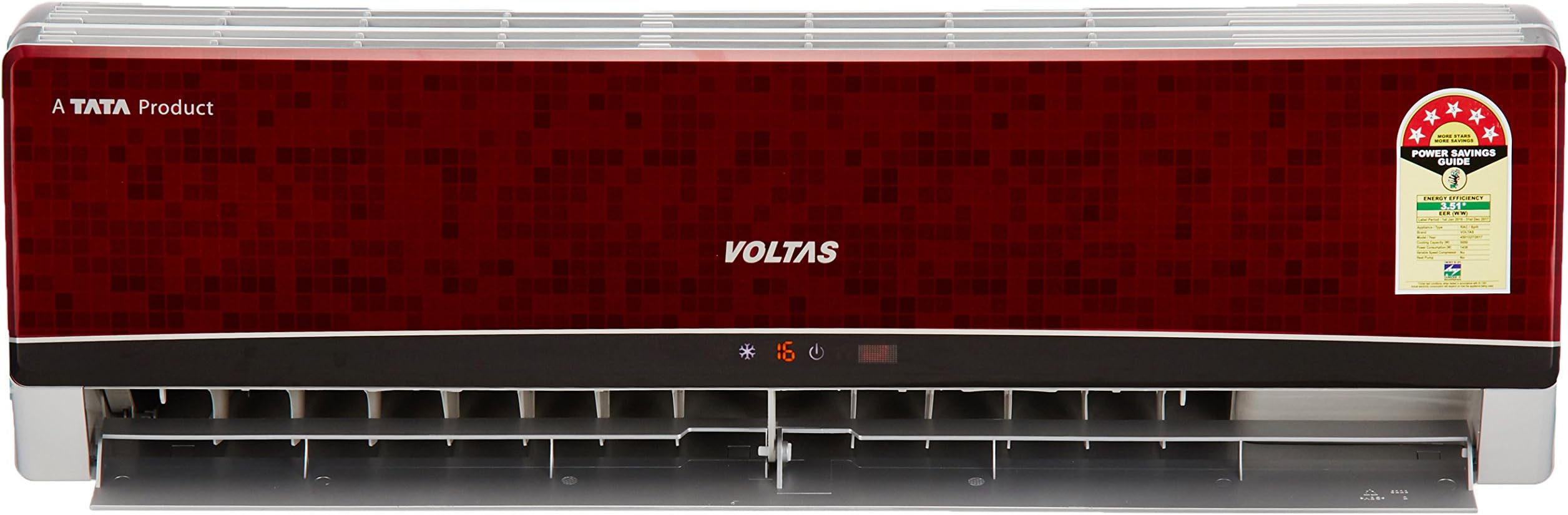 Voltas 1.5 Ton 5 Star (2017) Split AC (185 EYR Wine Red)