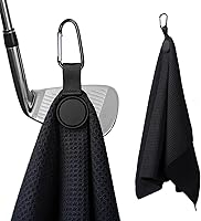 MINGLITAI Magnetic Golf Towel 23.6x15.7" Microfiber Waffle Weave Ultra-Absorbent Cleaning Towel for Clubs, Carts, Bags