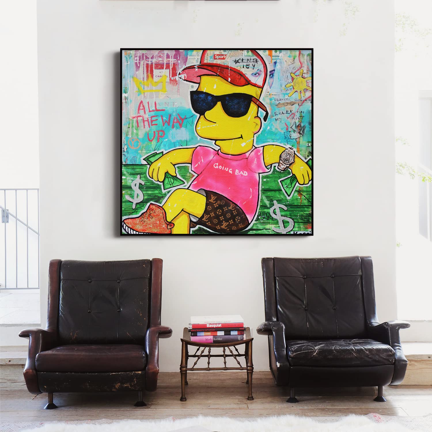 Amazon.co.jp: シンプソンズアートパネル グラフィティアート壁掛け