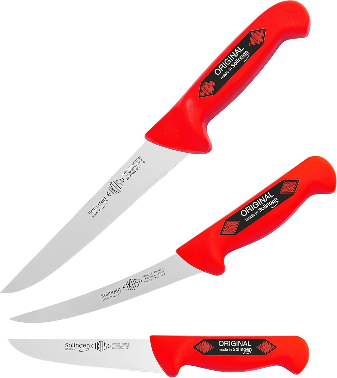 Solingen Eikaso 3-Teiliges Profi Messer Set 1677R, geeignet als ...