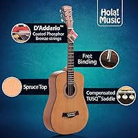 Vista 3 de ¡Hola! Guitarras acústicas dreadnought de lujo, Natural